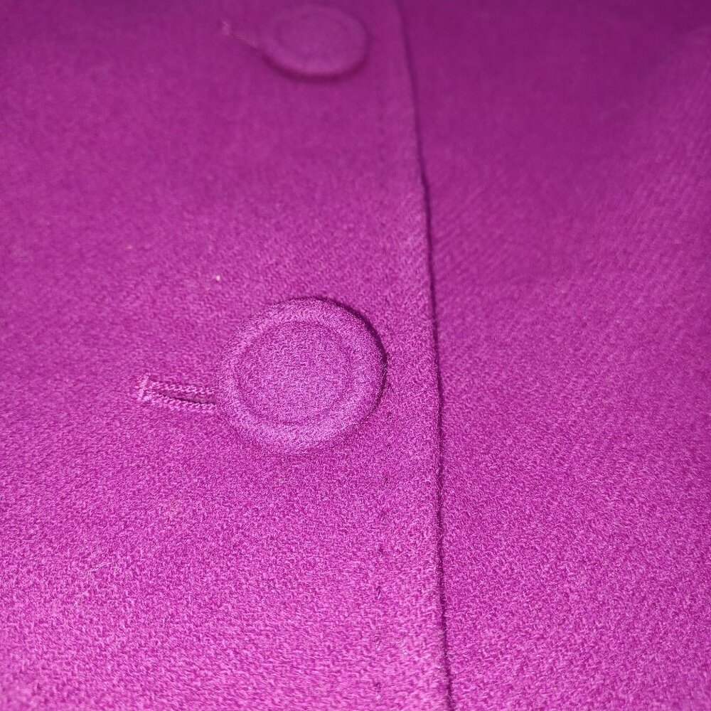 Talbots Woman Wool Swing Jacket Plus Size 14W Purple Classic Layering Office - Picture 6 of 10